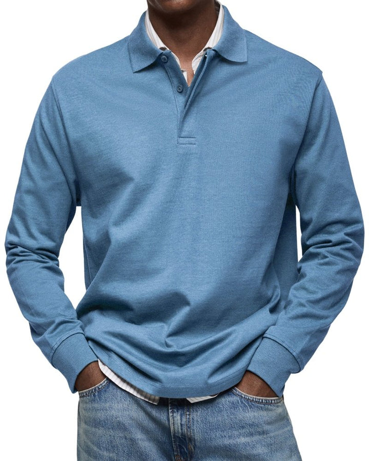 Felix | Luxus Langarm-Poloshirt