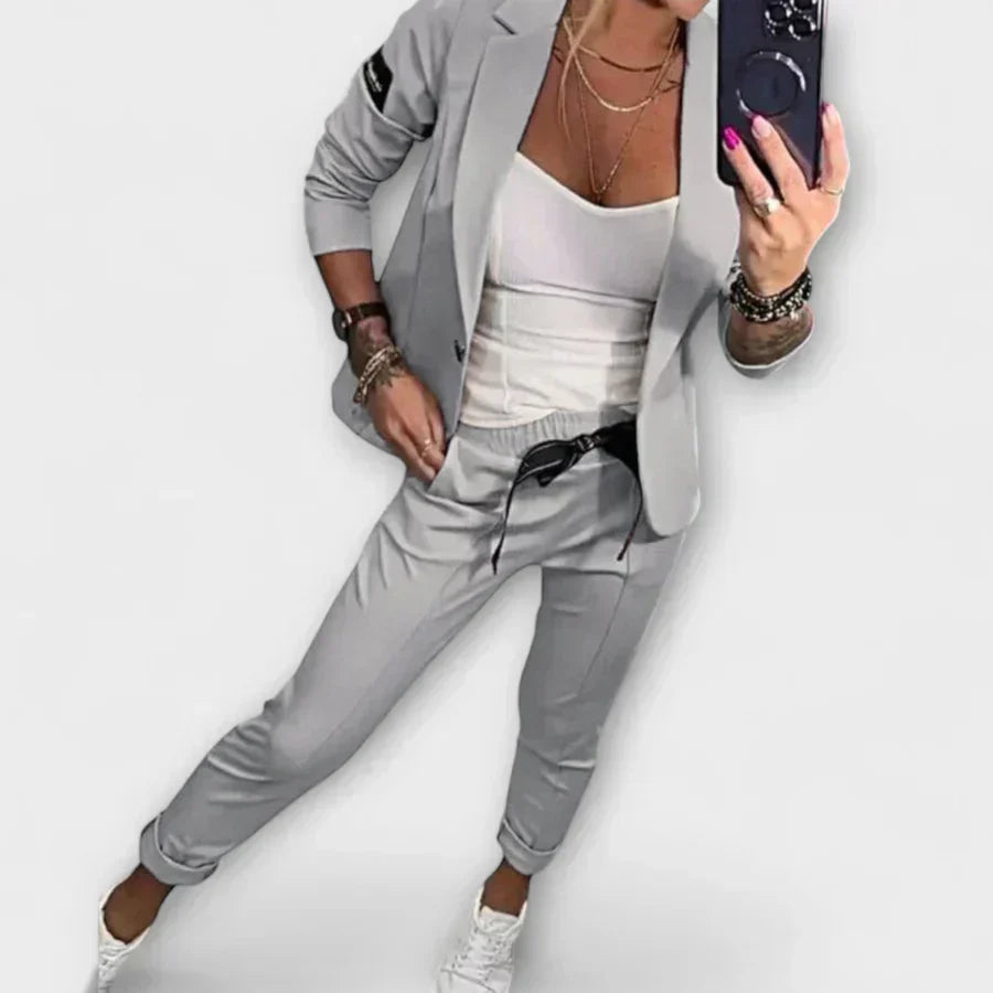 Vionne | Elegantes Set aus Top, Jacke und Hose
