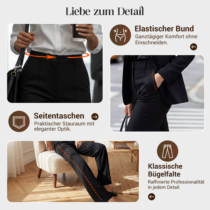 Damen Anzughose mit hoher Taille (1 kaufen, 1 GRATIS dazu)