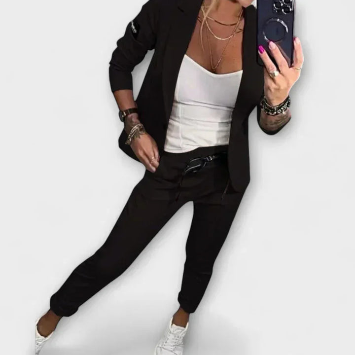 Vionne | Elegantes Set aus Top, Jacke und Hose
