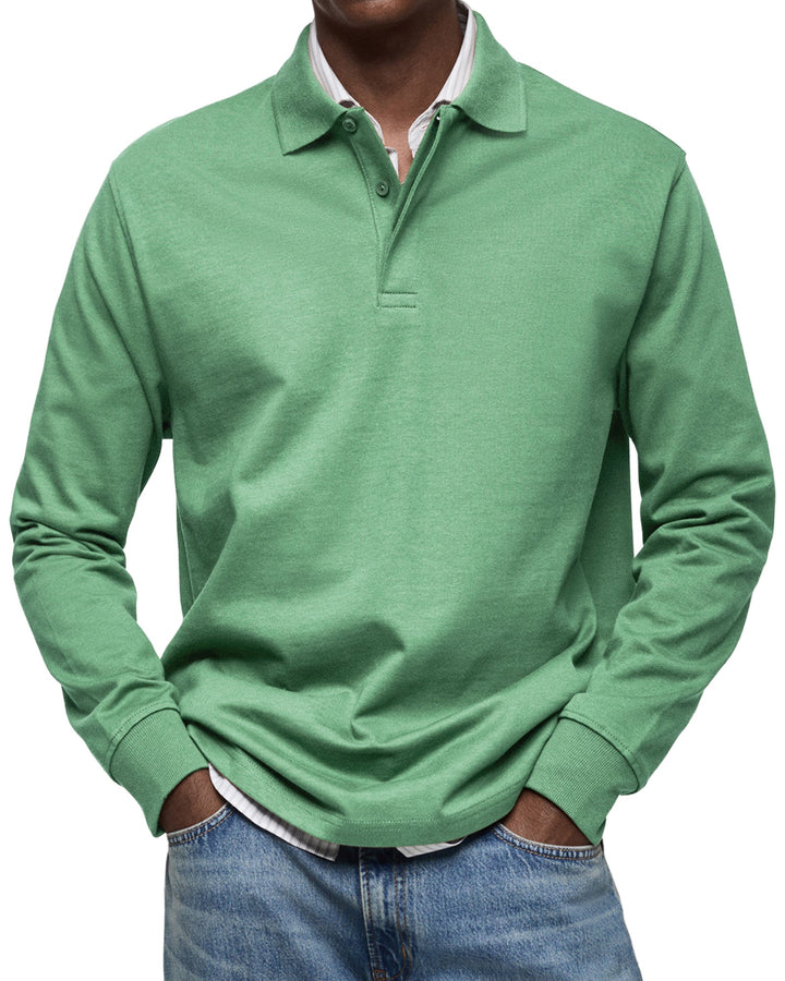 Julian - Luxe polo mit langen ärmeln