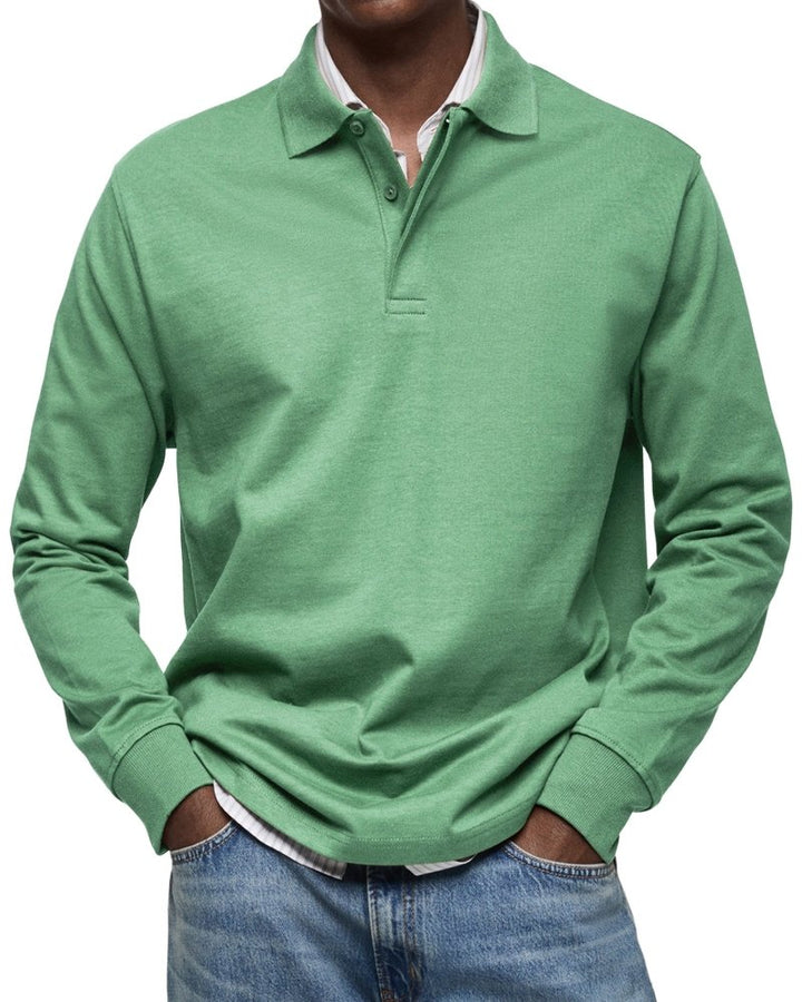 Felix | Luxus Langarm-Poloshirt