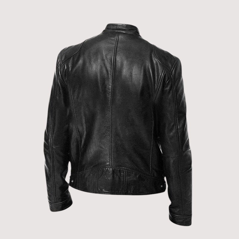 Massimo – Zeitlose Bikerjacke aus veganem Leder