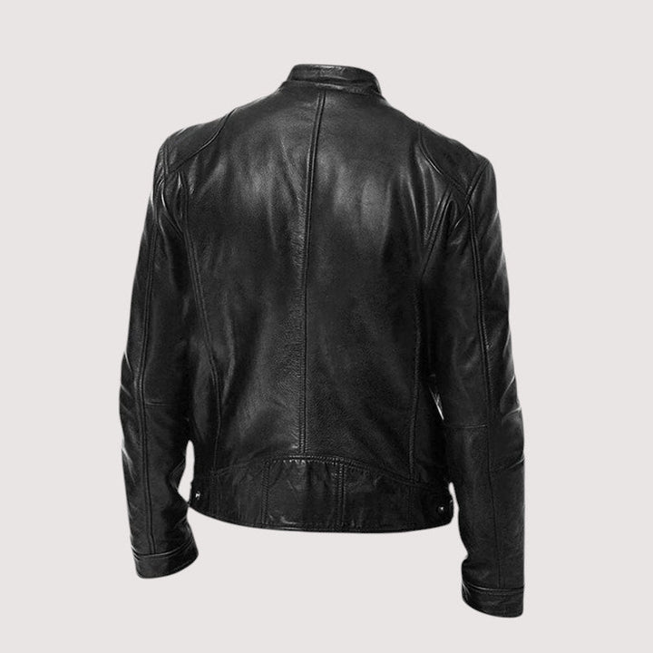 Massimo – Zeitlose Bikerjacke aus veganem Leder
