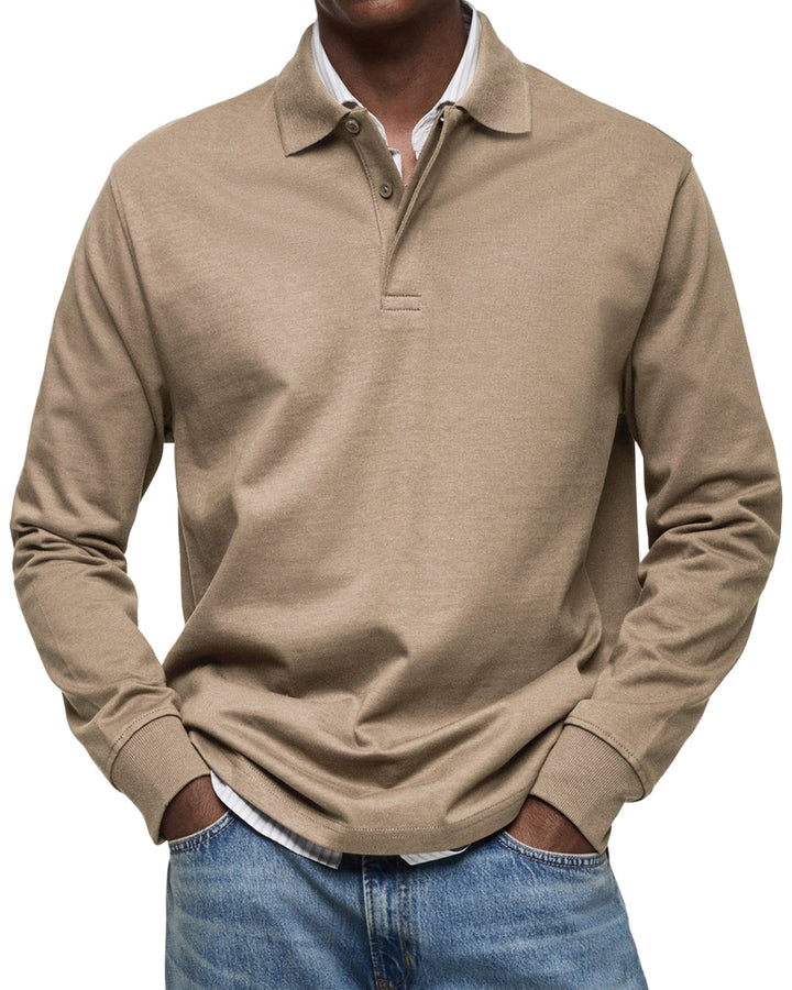 Julian - Luxe polo mit langen ärmeln