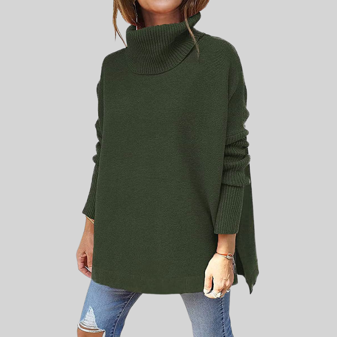 Annelise I Oversize Pullover mit Rollkragen