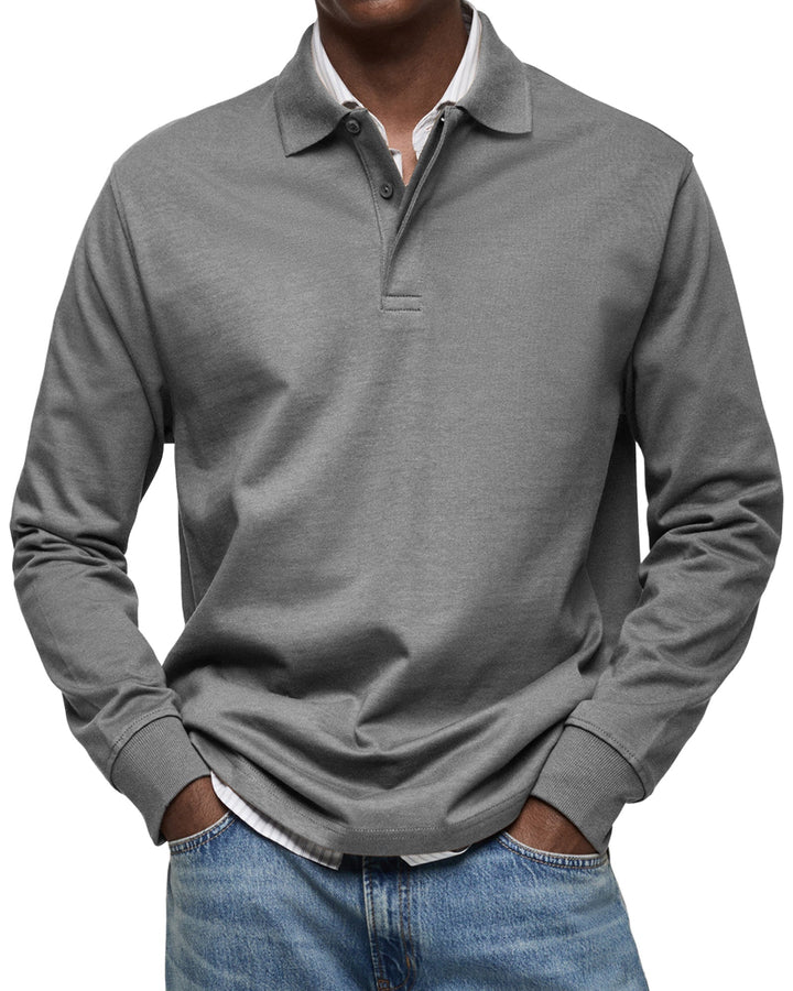 Julian - Luxe polo mit langen ärmeln