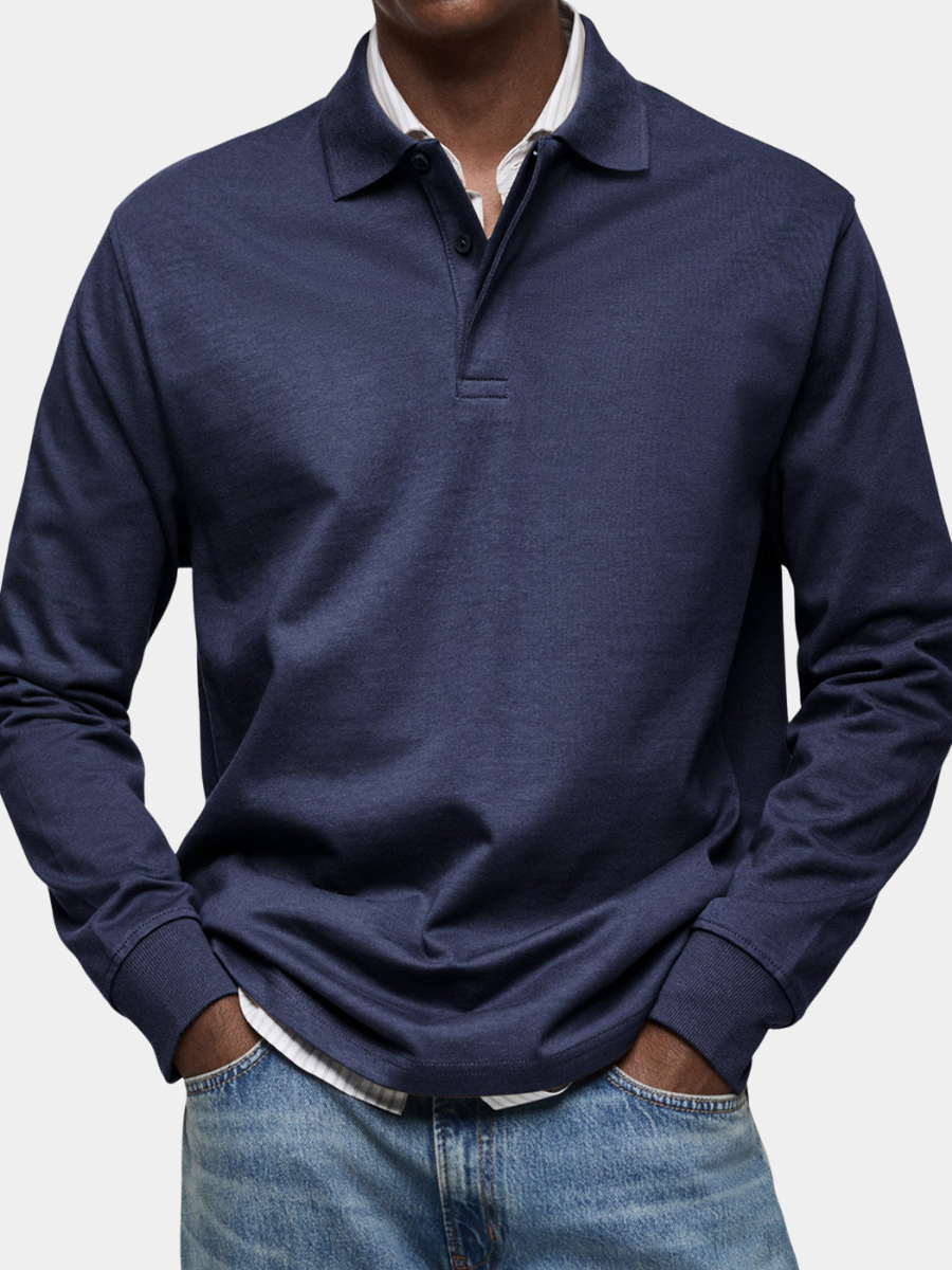 Julian - Luxe polo mit langen ärmeln