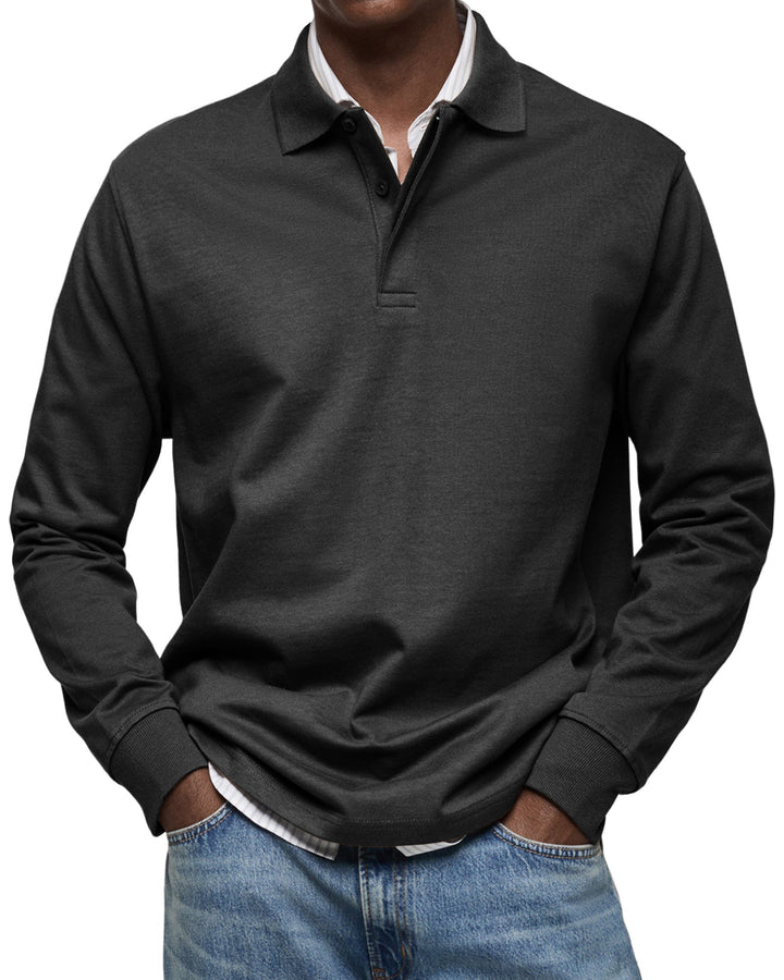 Julian - Luxe polo mit langen ärmeln