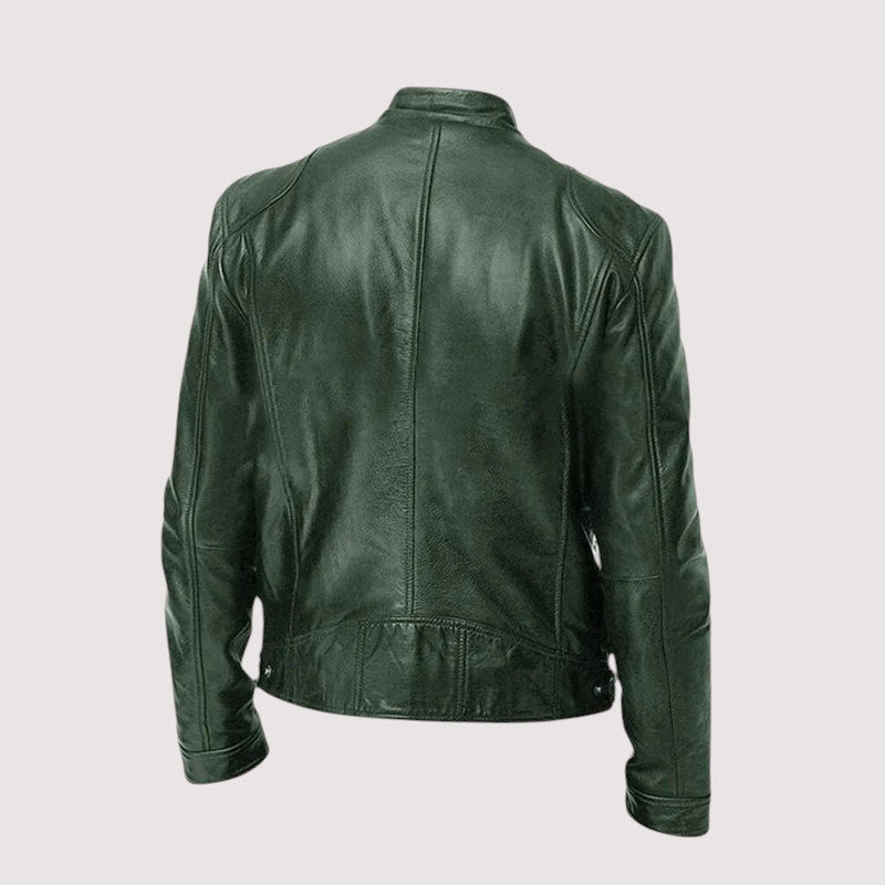 Massimo – Zeitlose Bikerjacke aus veganem Leder