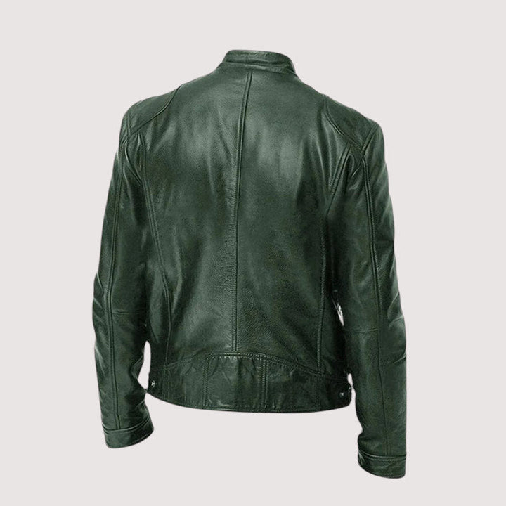 Massimo – Zeitlose Bikerjacke aus veganem Leder