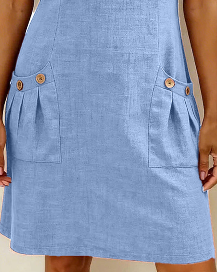 Leinenkleid in A-Linie