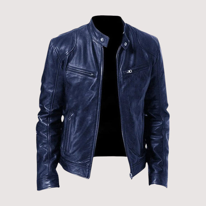 Massimo – Zeitlose Bikerjacke aus veganem Leder