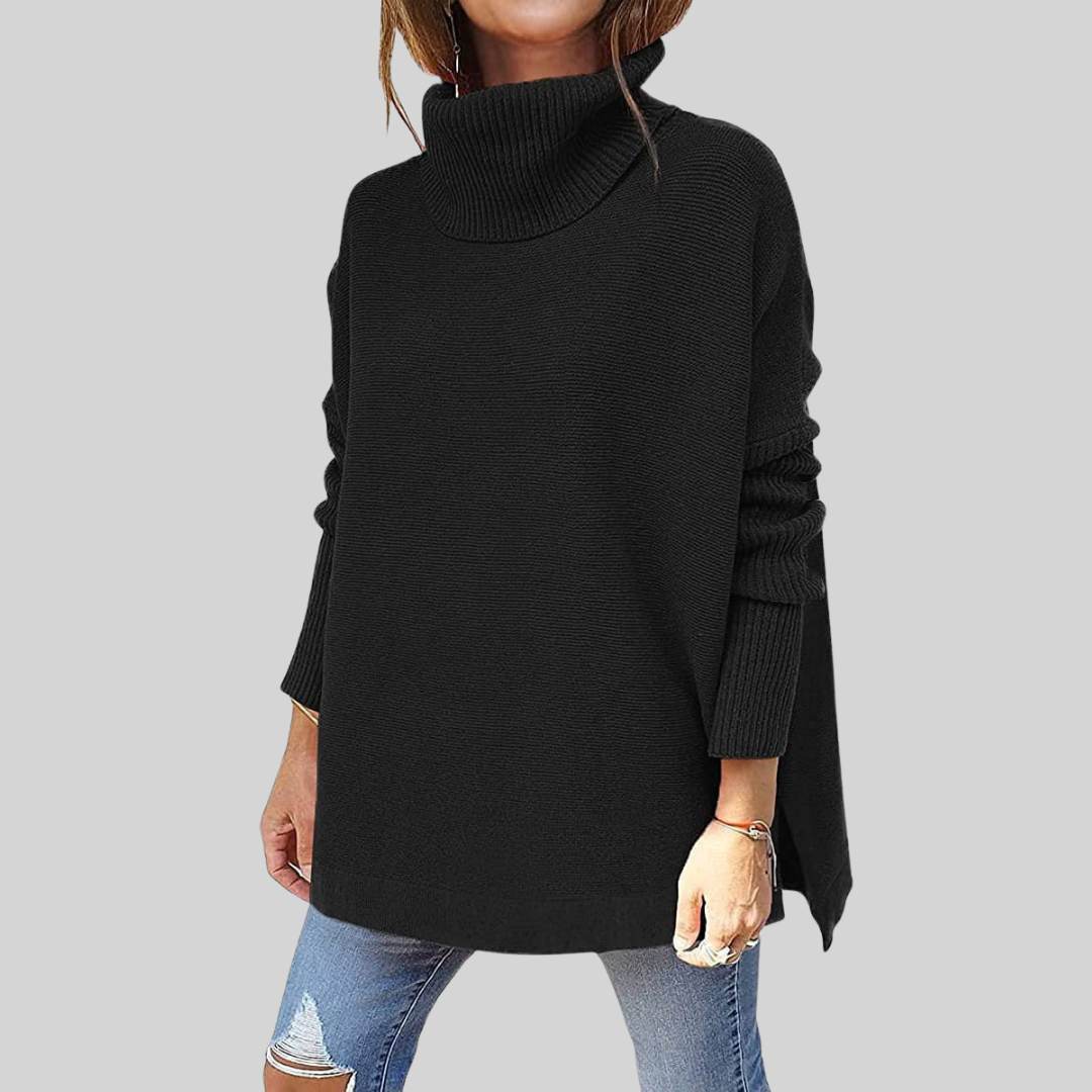 Annelise I Oversize Pullover mit Rollkragen
