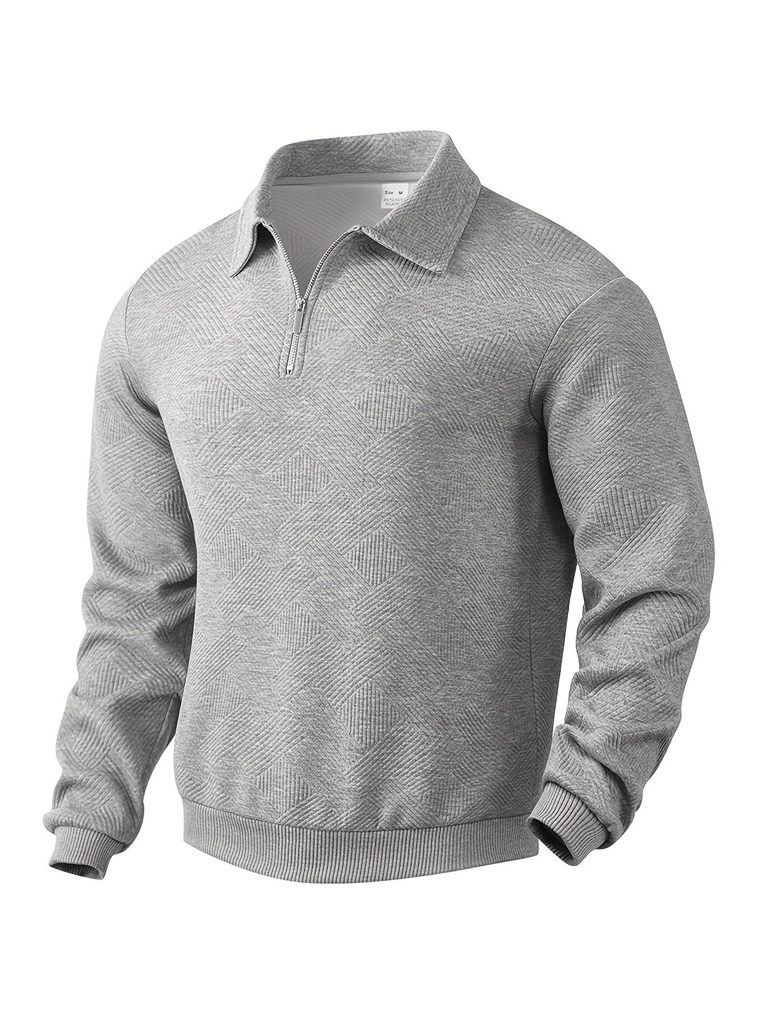 Rafael | Vintage-Zip-Pullover mit geometrischem Design
