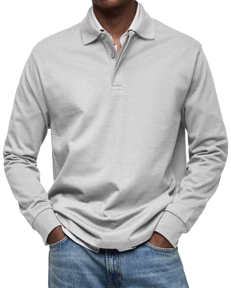 Felix | Luxus Langarm-Poloshirt
