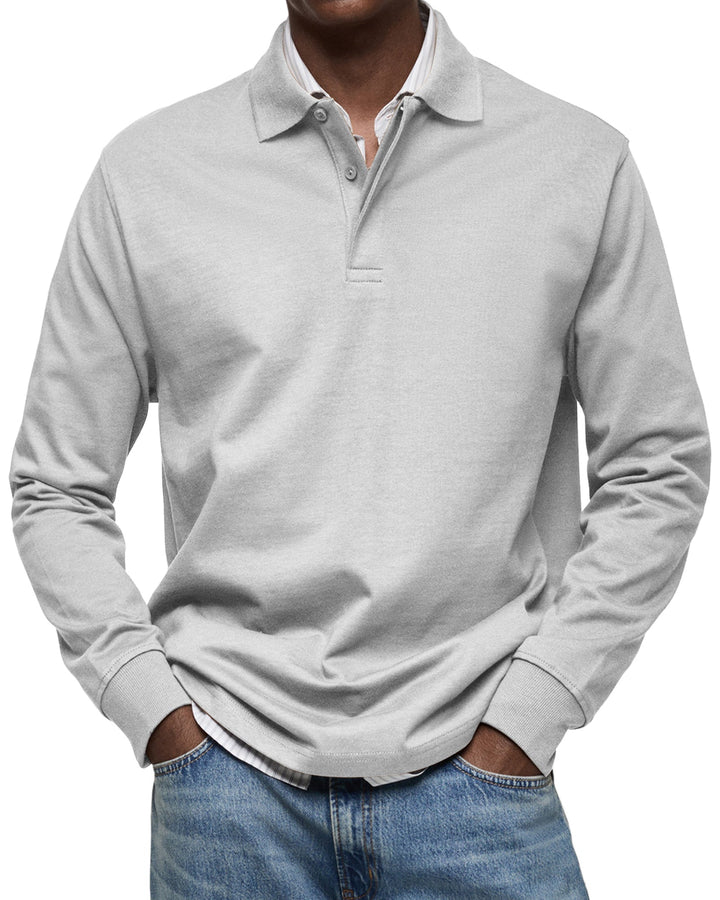 Julian - Luxe polo mit langen ärmeln