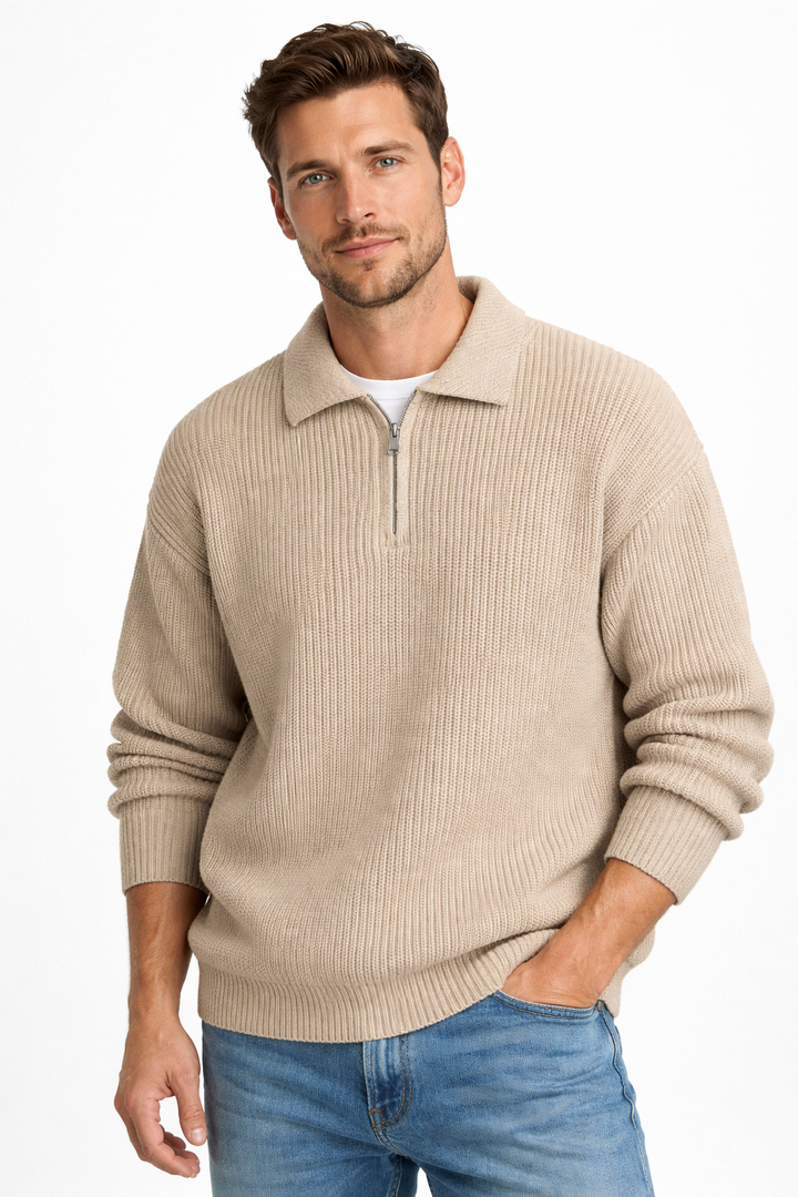 Ruben - Pullover mit Quarter-Zip
