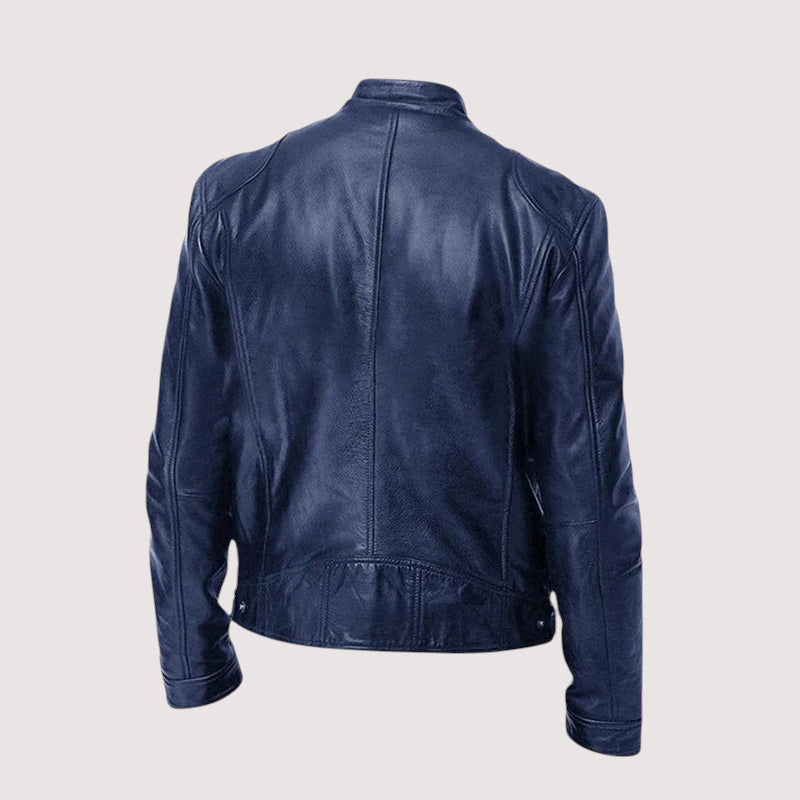 Massimo – Zeitlose Bikerjacke aus veganem Leder
