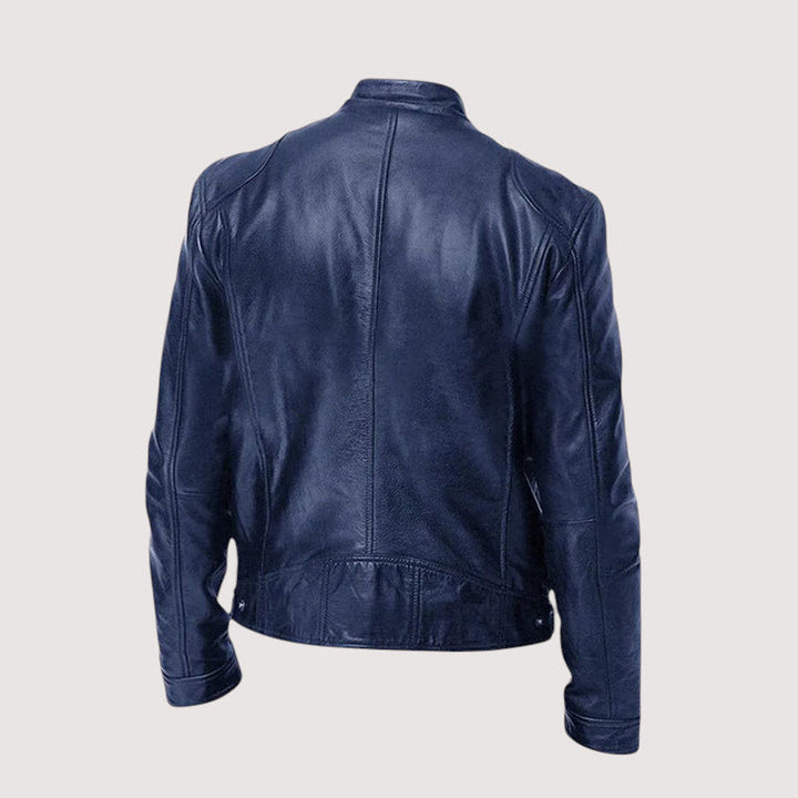 Massimo – Zeitlose Bikerjacke aus veganem Leder