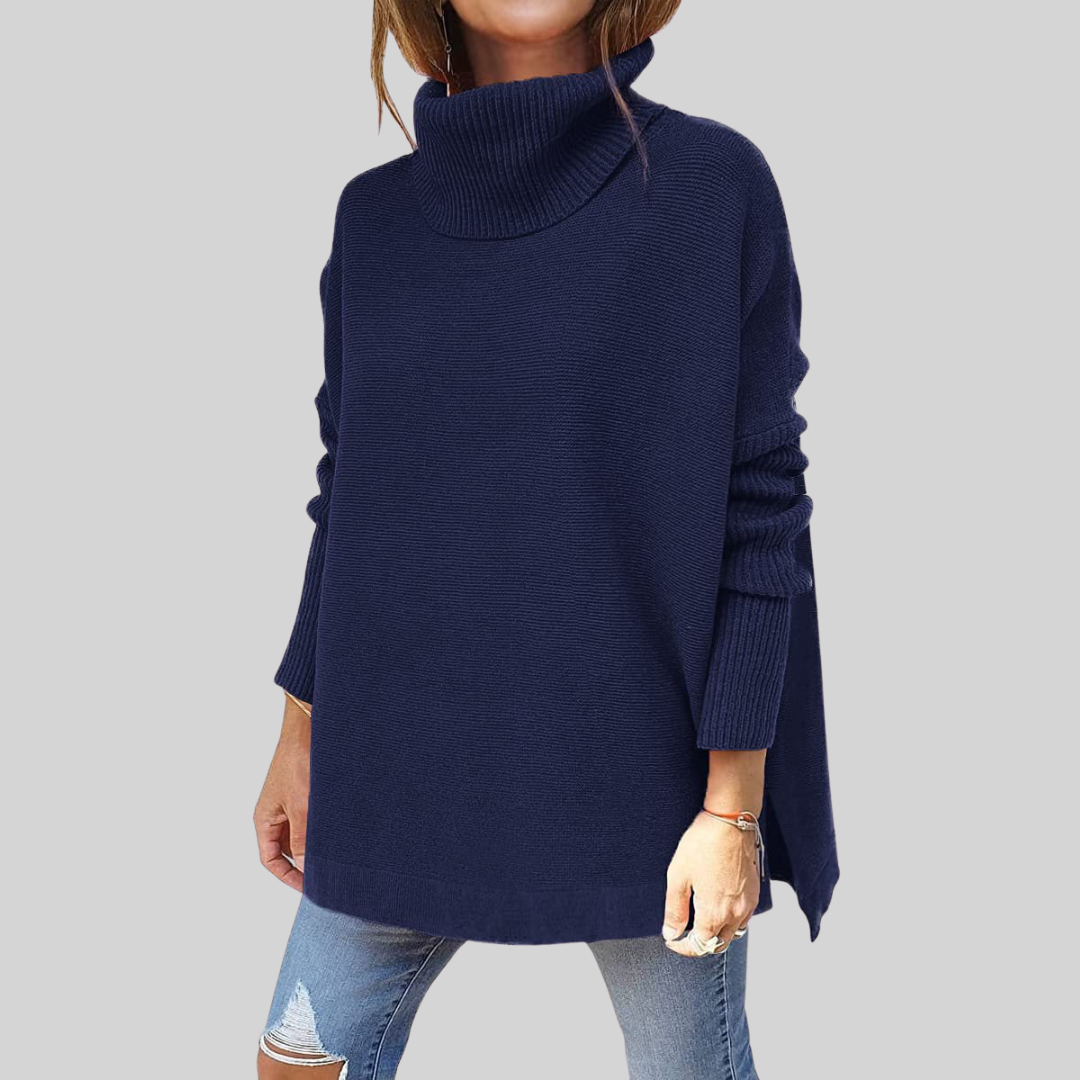 Annelise I Oversize Pullover mit Rollkragen