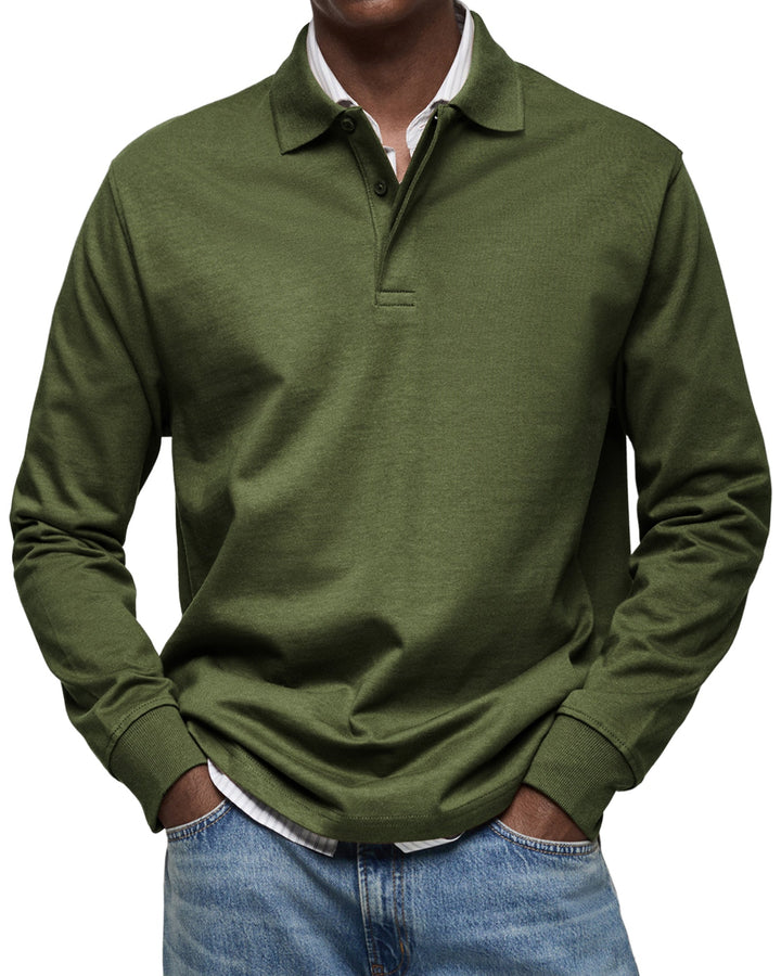Julian - Luxe polo mit langen ärmeln