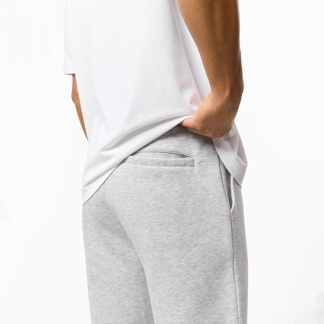 Leonard - Relaxed Fit Offene Jogger-Grau Meliert