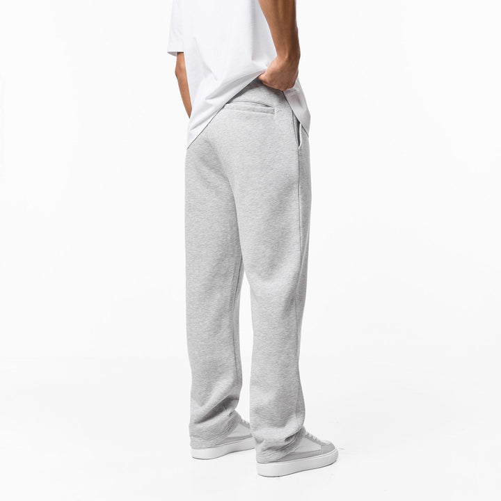 Leonard - Relaxed Fit Offene Jogger-Grau Meliert