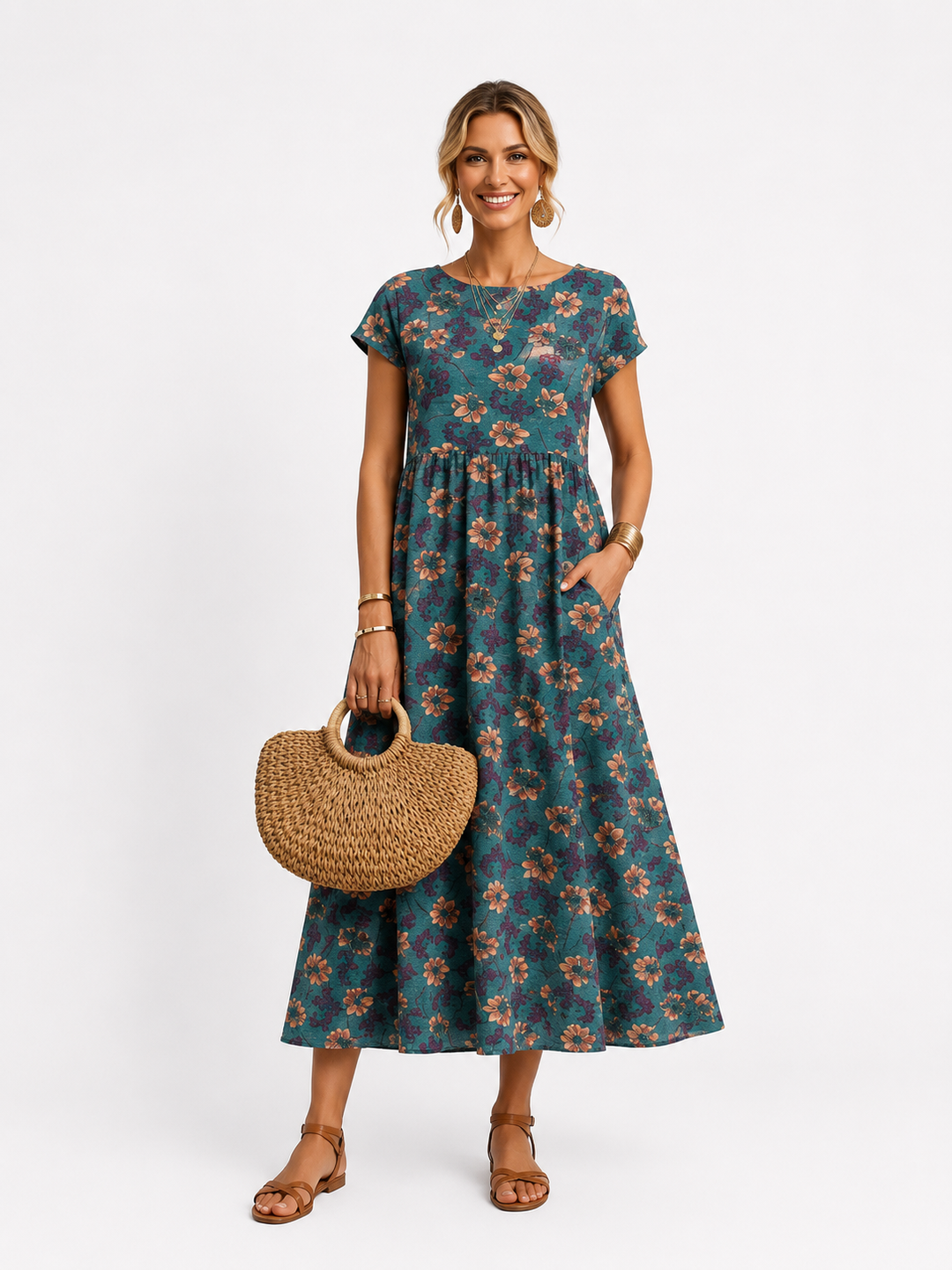 Florene | Kurzärmeliges Sommerkleid