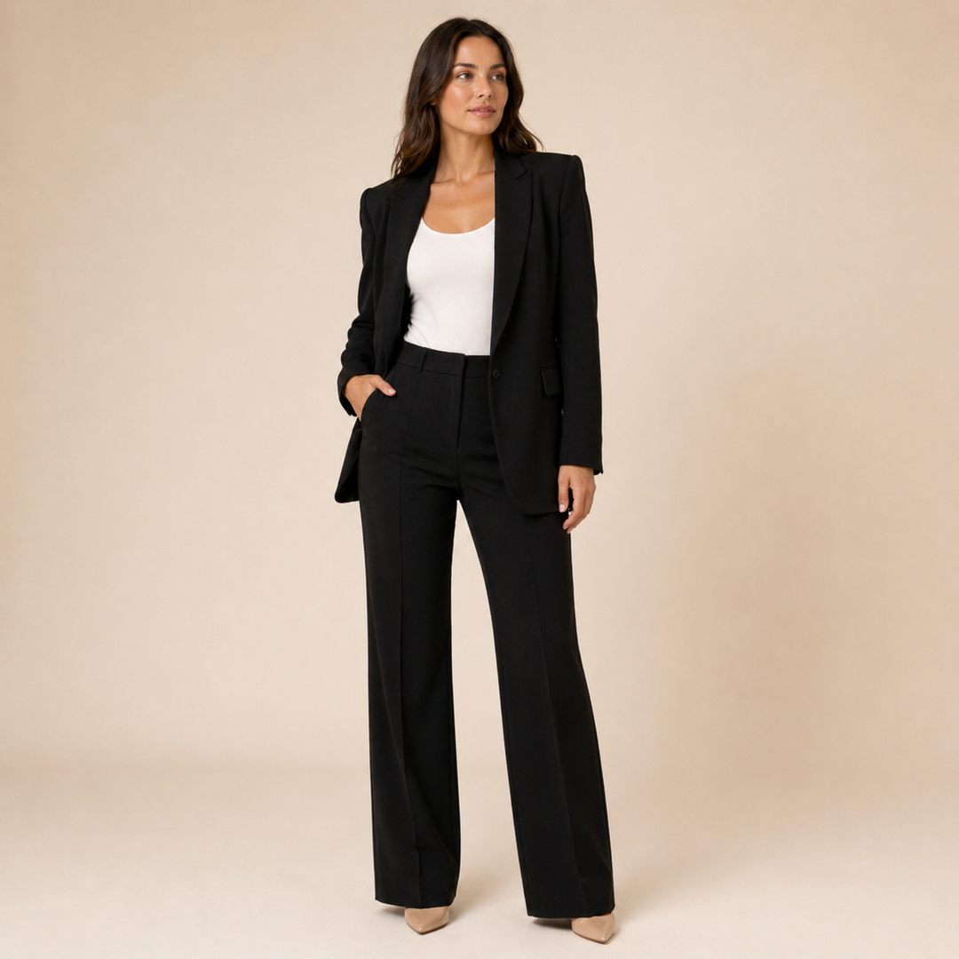 Cindy | Elegantes Anzugset mit ausgestellten Hosen