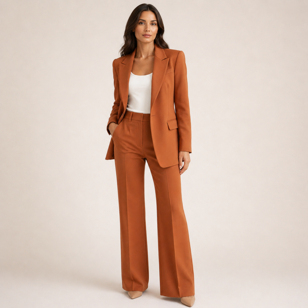 Cindy | Elegantes Anzugset mit ausgestellten Hosen