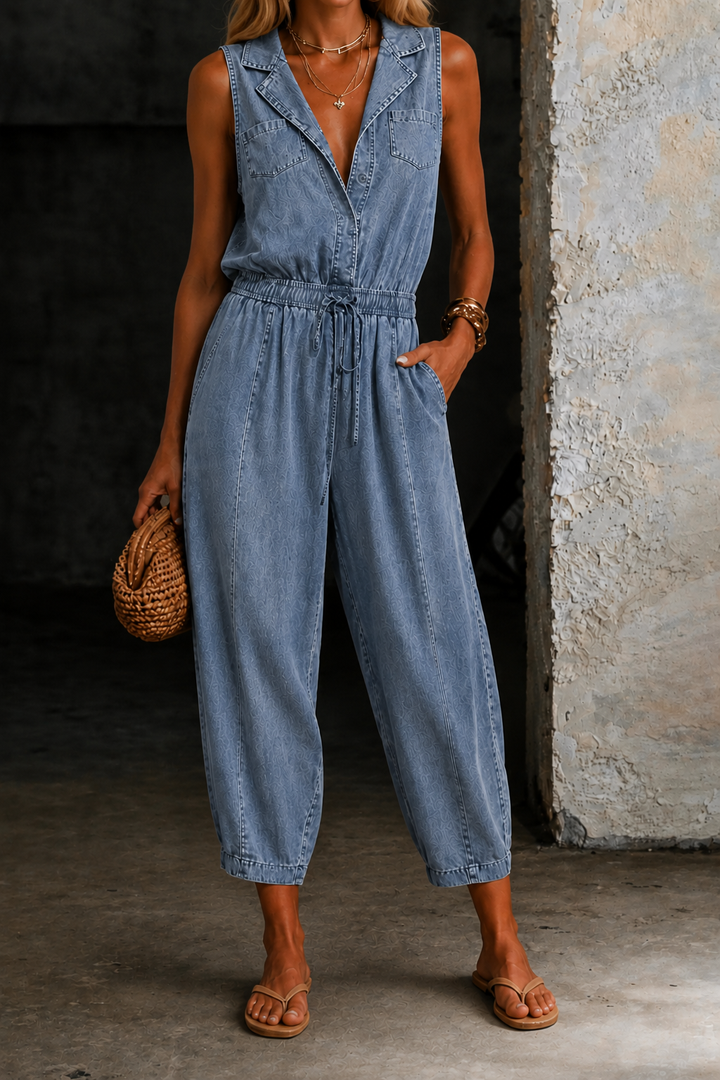 Rosalia | Ärmellose Denim-Overall
