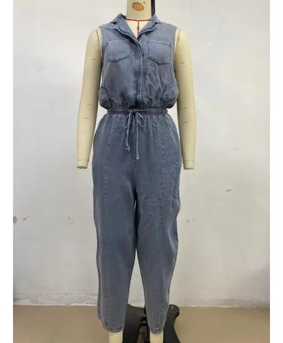 Rosalia | Ärmellose Denim-Overall