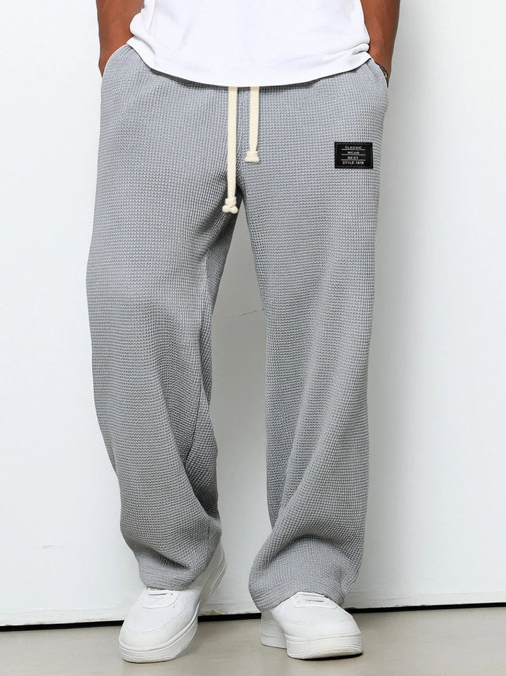 LISANDRO | WEITE HOSE MIT WABENSTRUKTUR