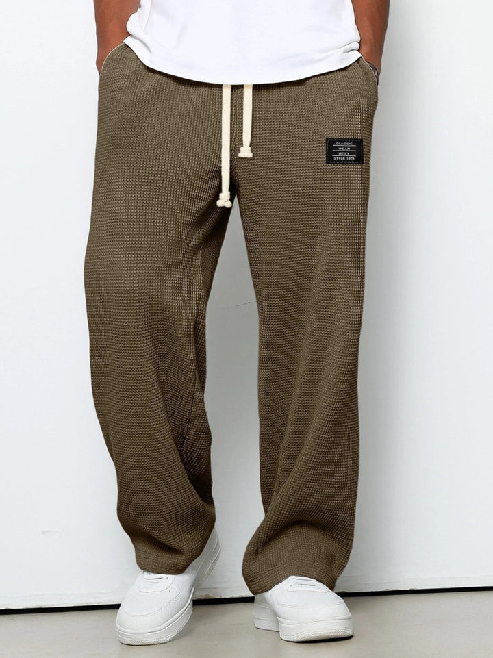 LISANDRO | WEITE HOSE MIT WABENSTRUKTUR
