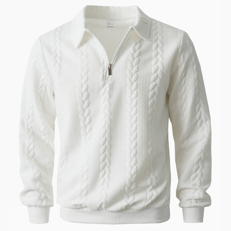 Martin | Polo Quarter Zip aus elegantem Strick
