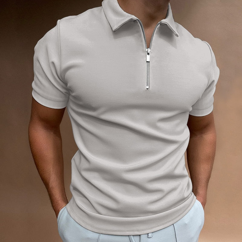 Evan – Zip-Poloshirt mit moderner Linie