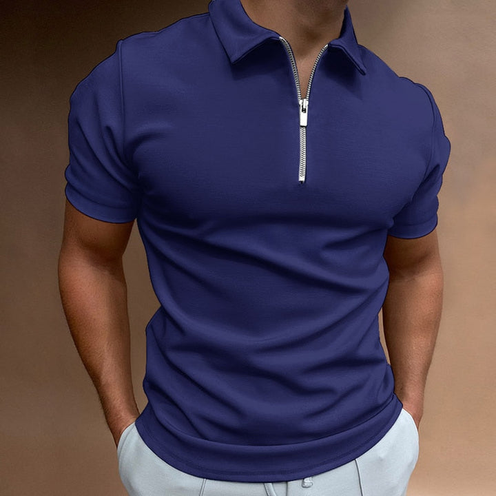 Evan – Zip-Poloshirt mit moderner Linie