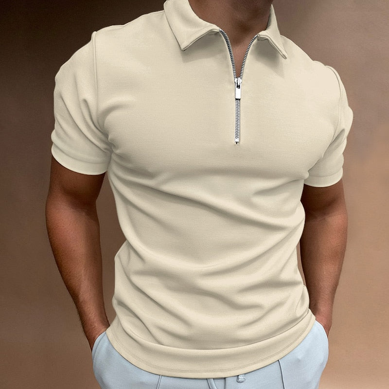 Evan – Zip-Poloshirt mit moderner Linie