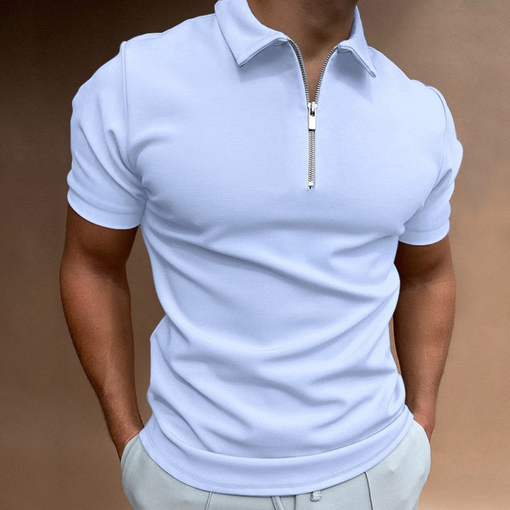 Evan – Zip-Poloshirt mit moderner Linie