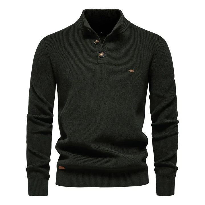Konrad - Stilvoller Herrenpullover mit Knopfdesign