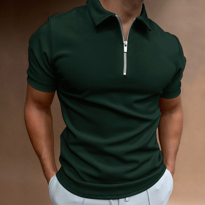 Evan – Zip-Poloshirt mit moderner Linie