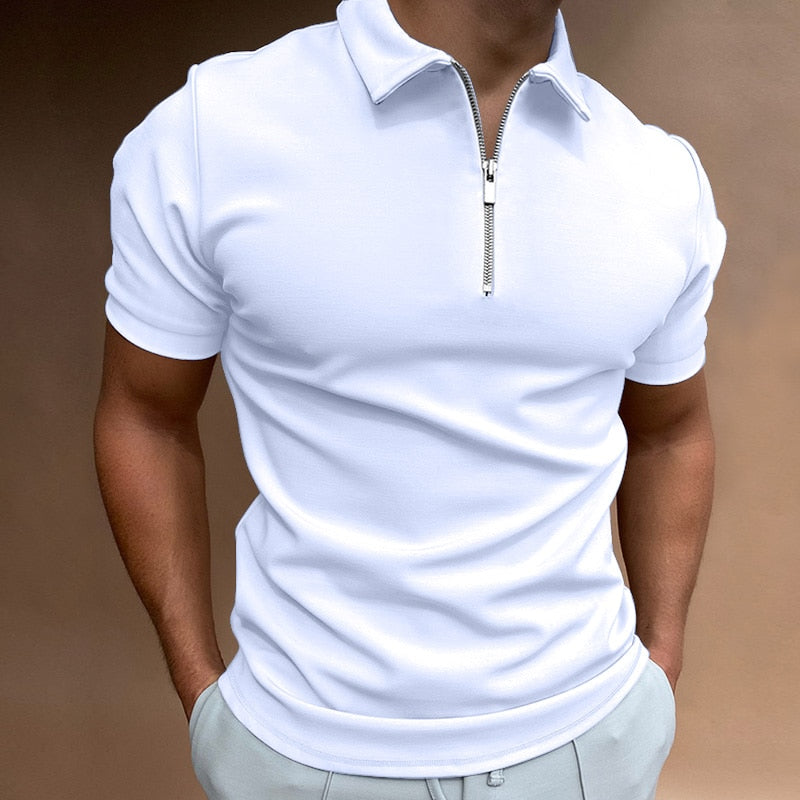 Evan – Zip-Poloshirt mit moderner Linie