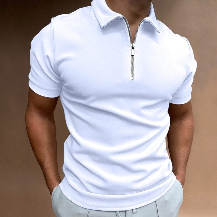 Evan – Zip-Poloshirt mit moderner Linie