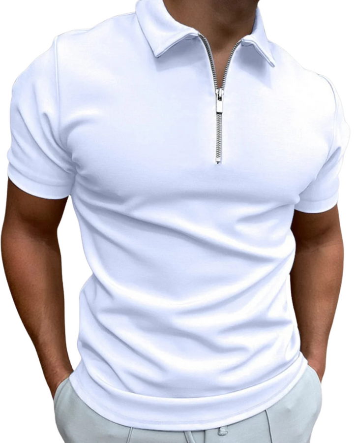 Evan – Zip-Poloshirt mit moderner Linie