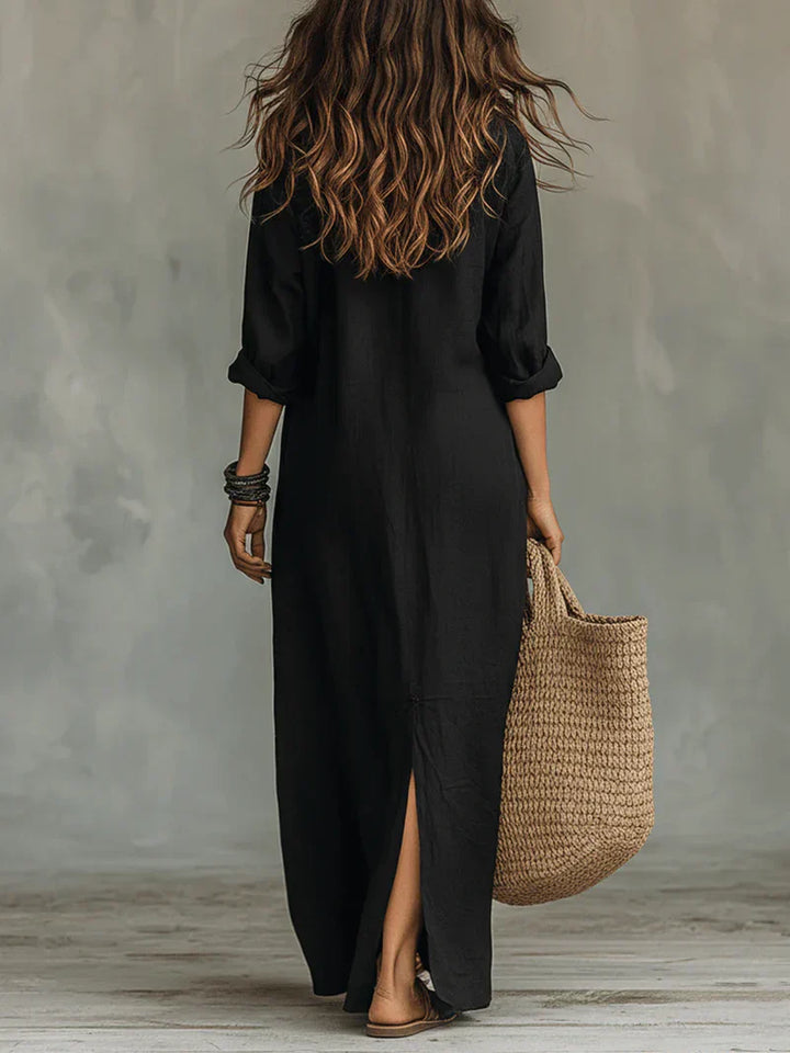 Müheloses Maxi-Kleid mit schmeichelhafter Silhouette Vielseitig für den Alltag
