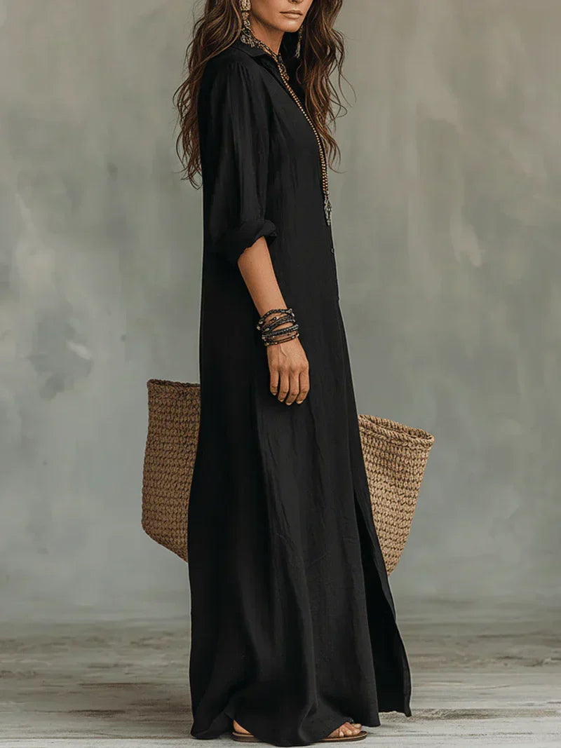 Müheloses Maxi-Kleid mit schmeichelhafter Silhouette Vielseitig für den Alltag