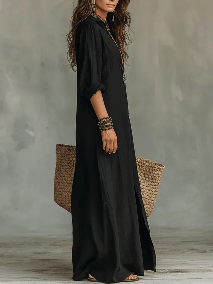 Müheloses Maxi-Kleid mit schmeichelhafter Silhouette Vielseitig für den Alltag