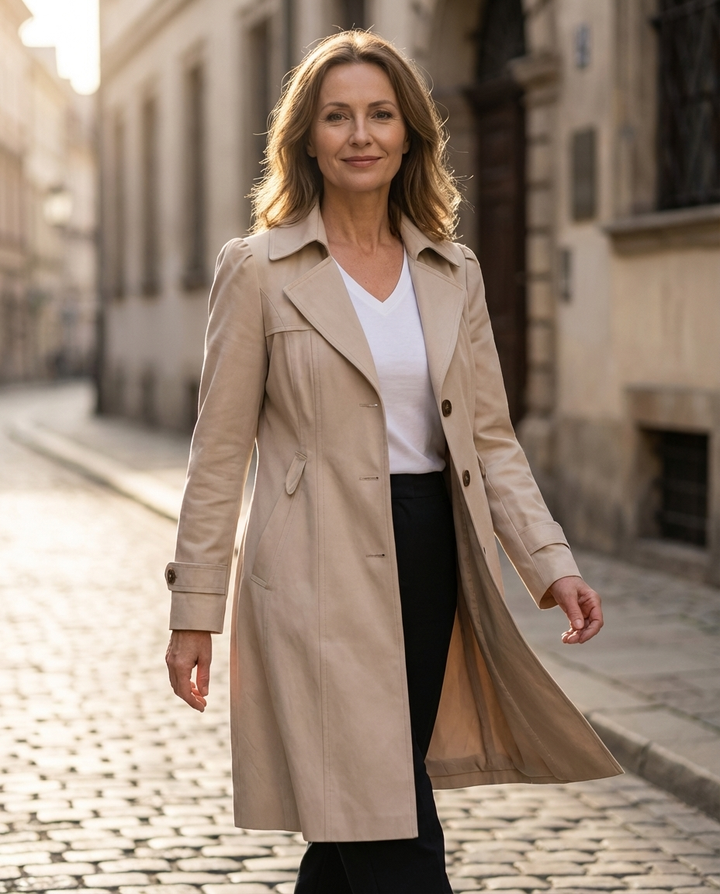 Michelle – Eleganter Vintage Strandmantel
