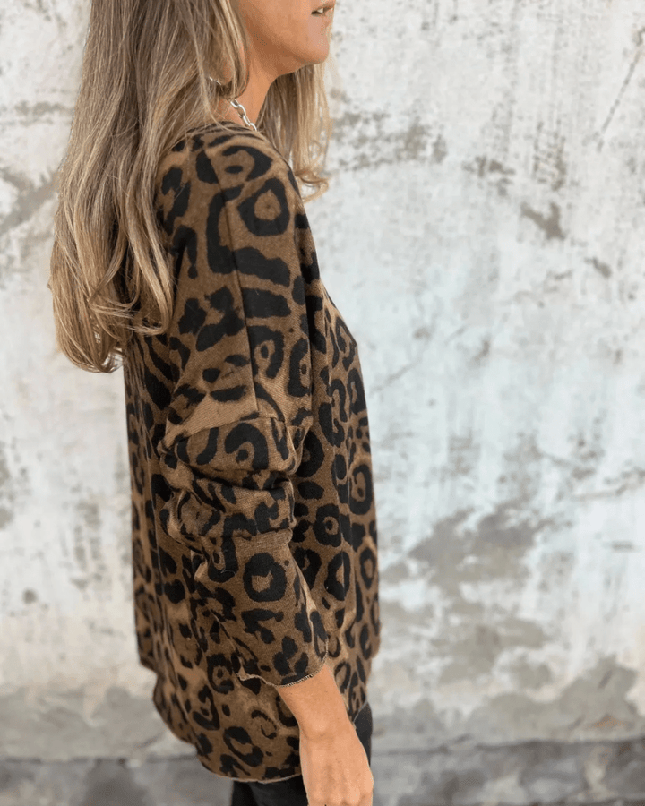 Zerena | Schickes Oberteil mit Leopardenmuster